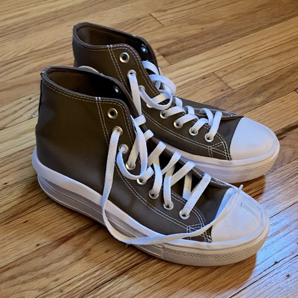 Converse high top platform sneakers